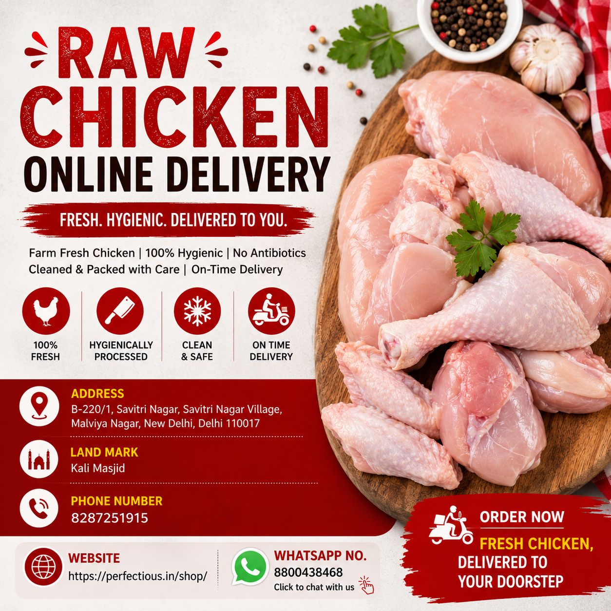 Raw Chicken Online Delivery | Fresh Chicken at Your Doorstep - Perfectious Love Meat Shop