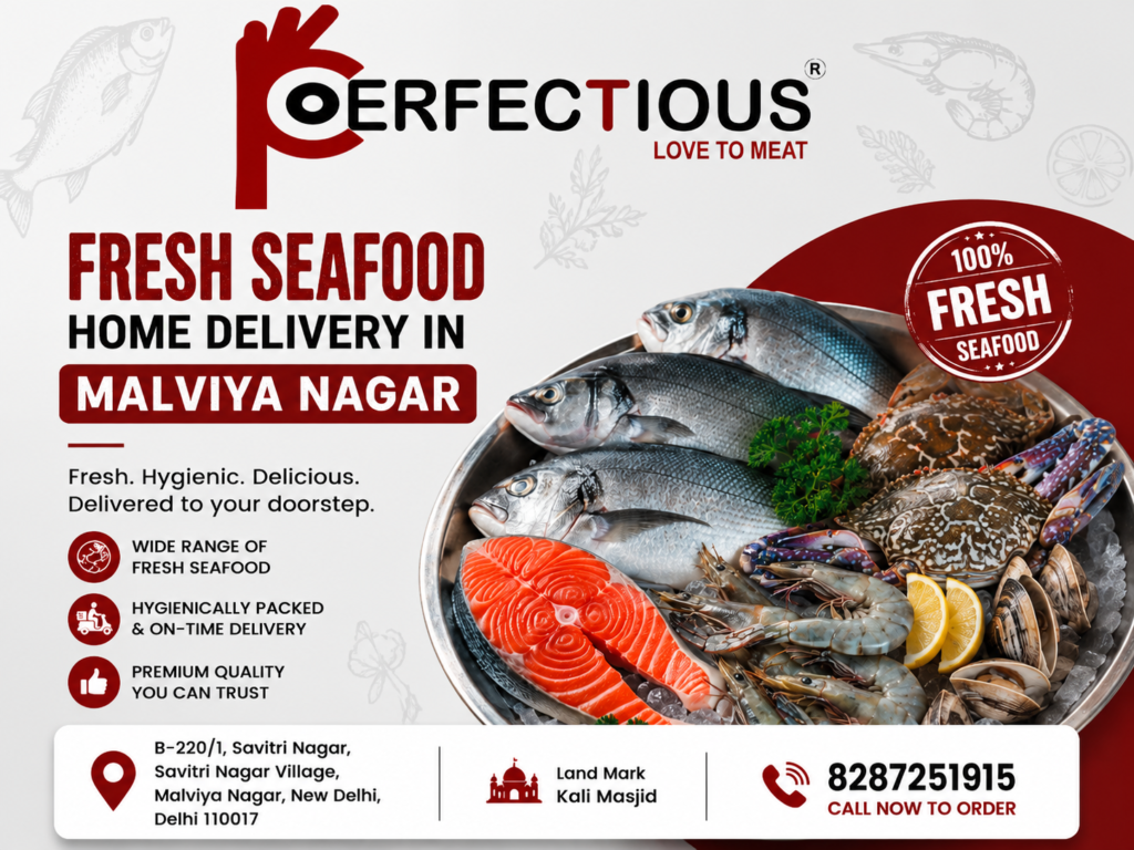 Fresh Seafood Home Delivery in South Delhi | Perfectious