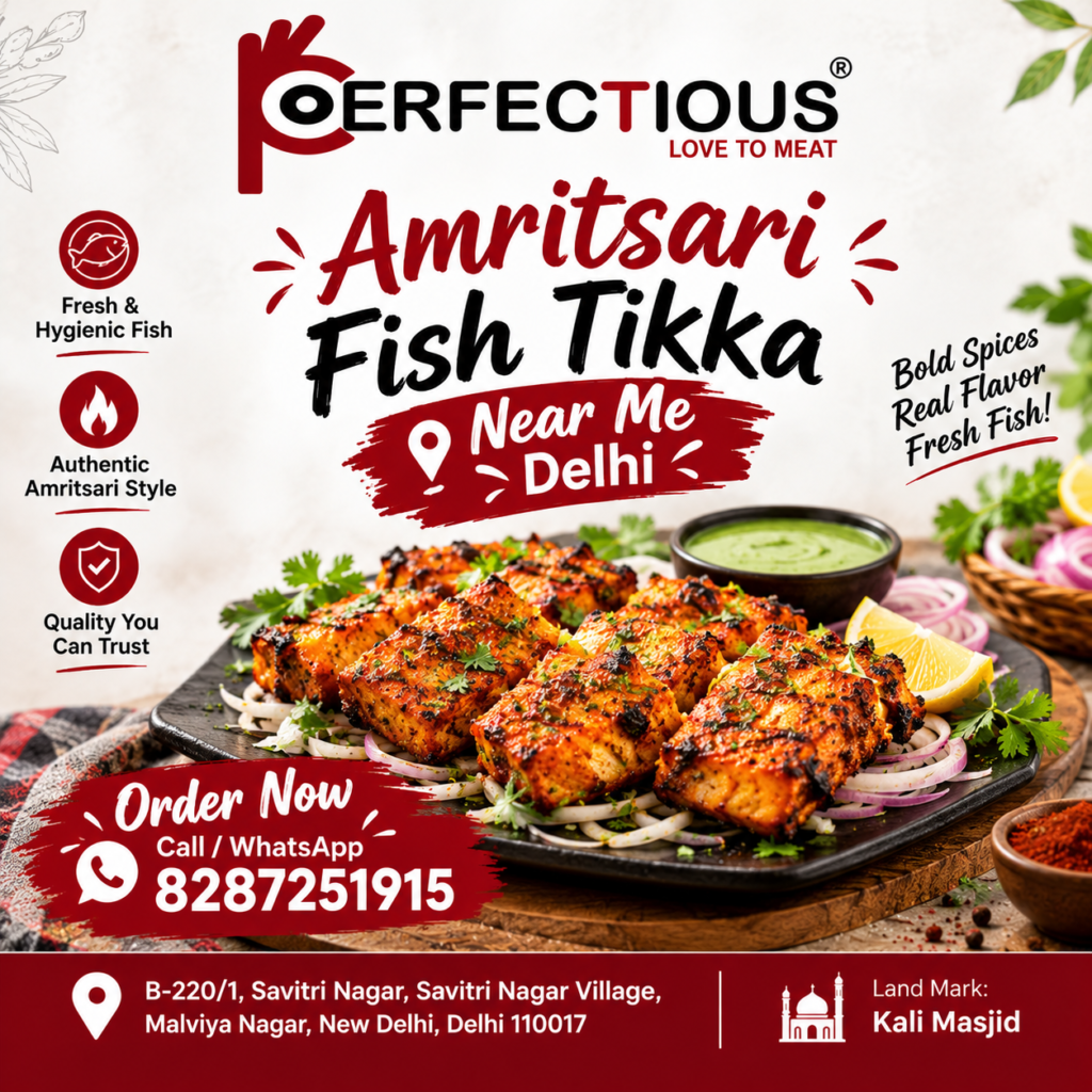 Amritsari Fish Tikka in Delhi | Perfectious Love Meat Shop